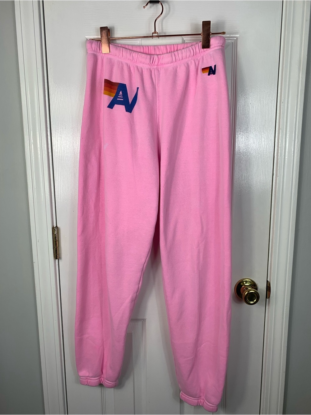 Aviator Nation Pink Sweatpants Womens Size Medium
